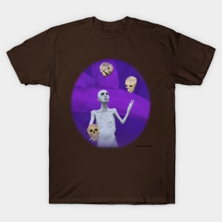 Fantasy Creature Juggling Skulls Fantasyart T-Shirt